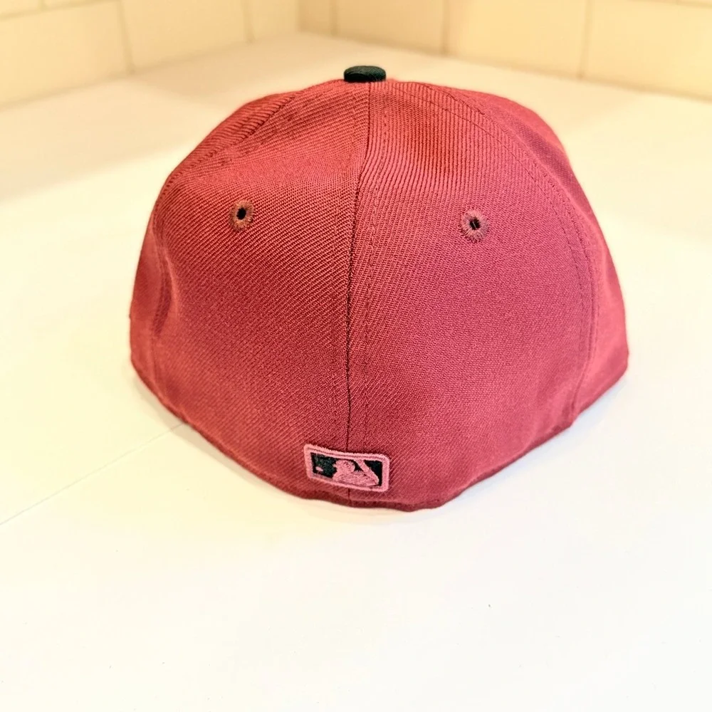 Los Angeles Dodgers New Era 59FIFTY Fitted Hat 6‎ 7/8 Maroon Black Wool MLB